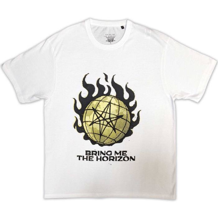 Bring Me The Horizon Unisex T-Shirt: Globe Yellow 123019