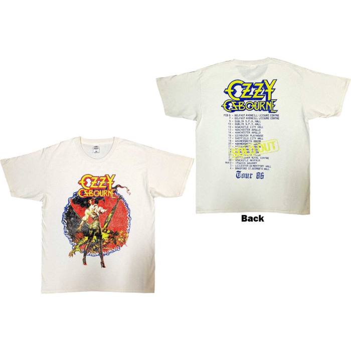 Ozzy Osbourne Unisex T-Shirt: The Ultimate Sin Tour '86 123275