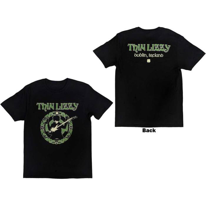 Thin Lizzy unisex T-shirt: Celtic Ring (Back Print) 123506