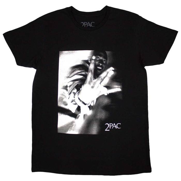 Tupac unisex T-shirt Fingers (črn) 129284