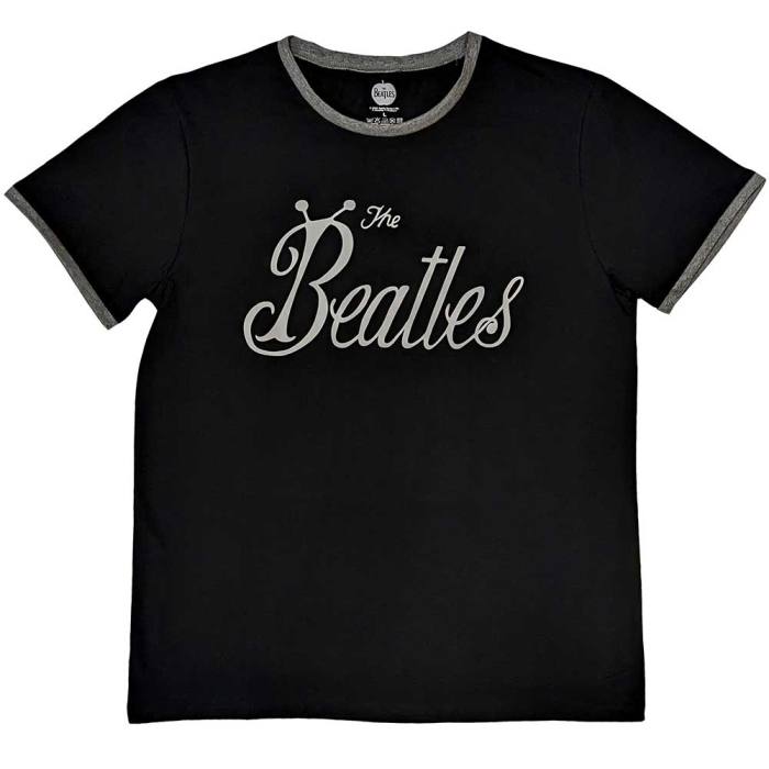 The Beatles unisex ringer T-shirt Bug Logo črna 129644
