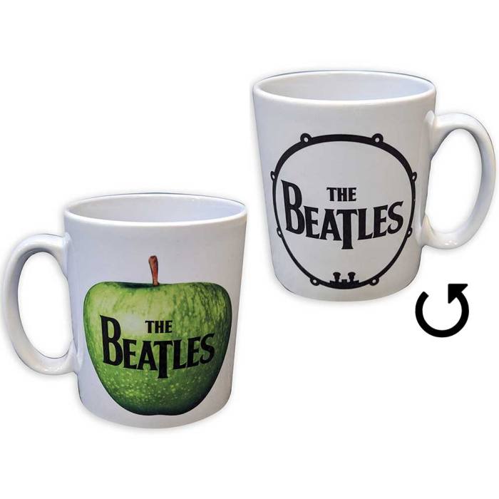 The Beatles Unboxed Mug: Drum & Apple (White) 129680