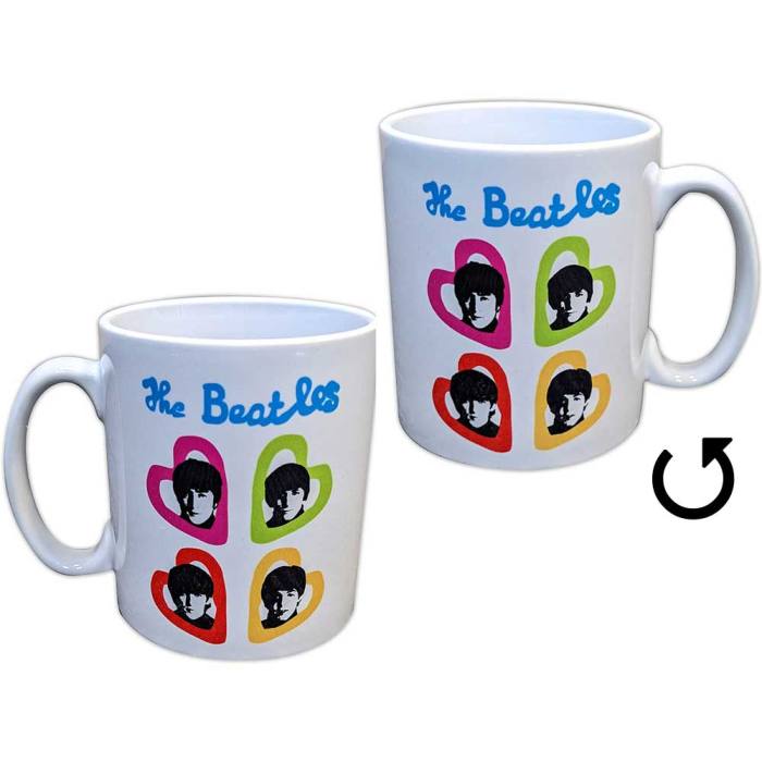 The Beatles Unboxed Mug: A Hard Day's Night Headshot Hearts (White) 129689