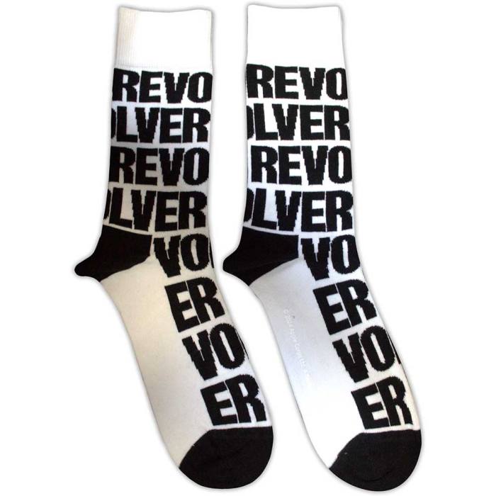 The Beatles unisex kratke nogavice Revolver Text Repeat (UK 7–11) 129719