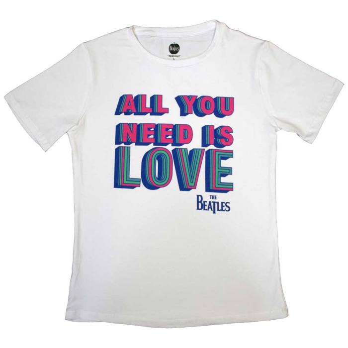 The Beatles Ladies T-Shirt: All You Need Is Love (Bela) 129791
