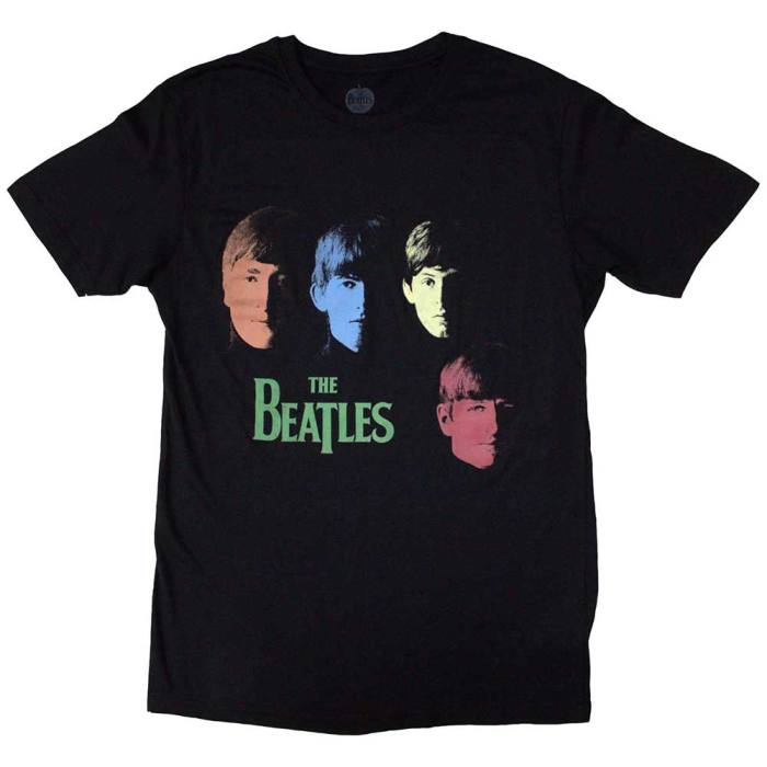 The Beatles Unisex T-Shirt: Colour Faces 129809