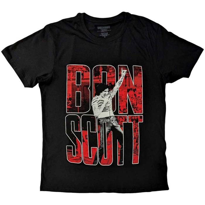 Bon Scott Unisex T-Shirt: Big Type (črn) 130036