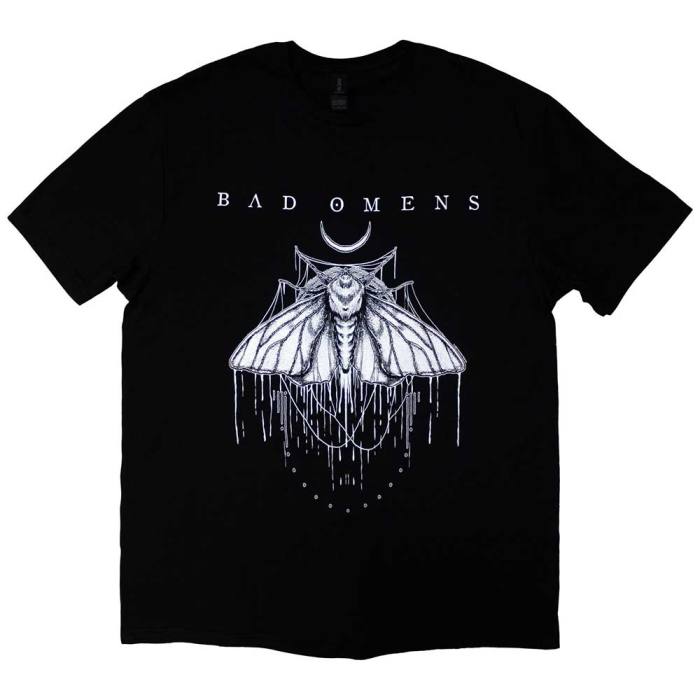 Bad Omens Unisex T-Shirt: Moth (Black) 130054