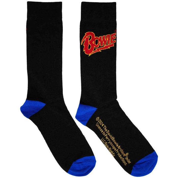 David Bowie unisex nizke nogavice Logo Blue Contrast (UK 6–11) 130103
