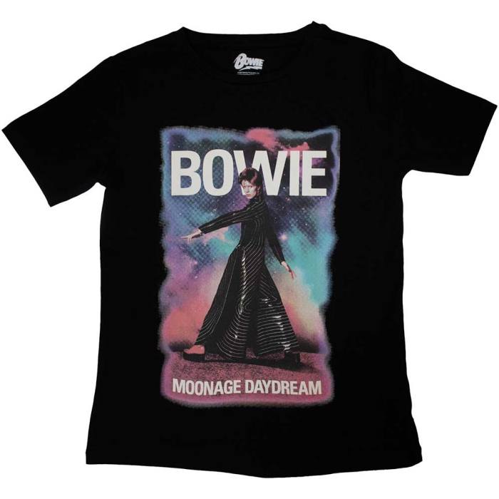 David Bowie ženski T-shirt Moonage 11 Fade (črn) 130109