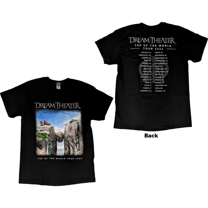 Dream Theater Unisex T-Shirt: TOTW Cover Art Tour 2022 (Back Print & Ex-Tour) 130714
