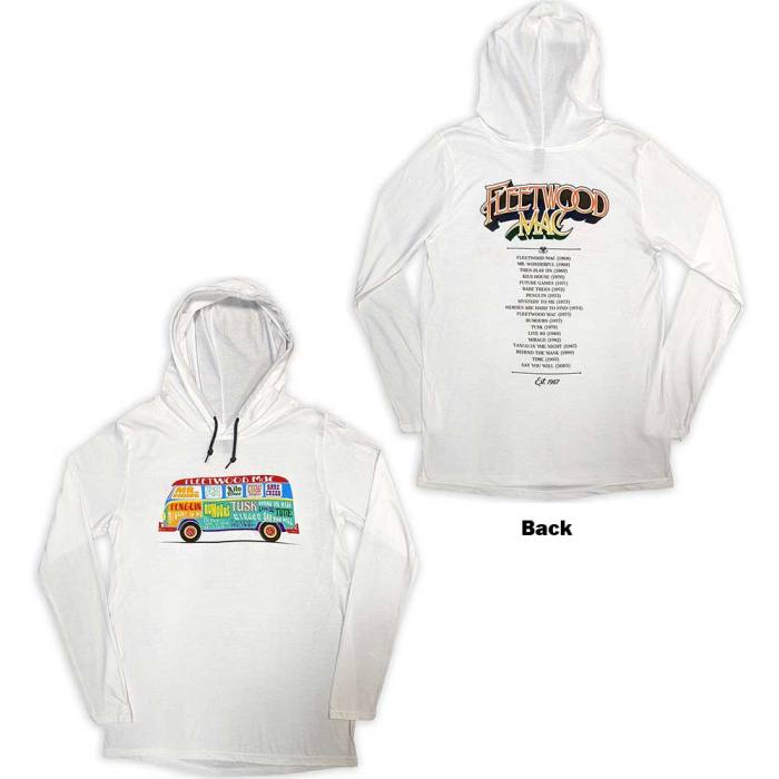 Fleetwood Mac Unisex Pullover Hoodie: Albums Bus Lightweight (bel) 130802
