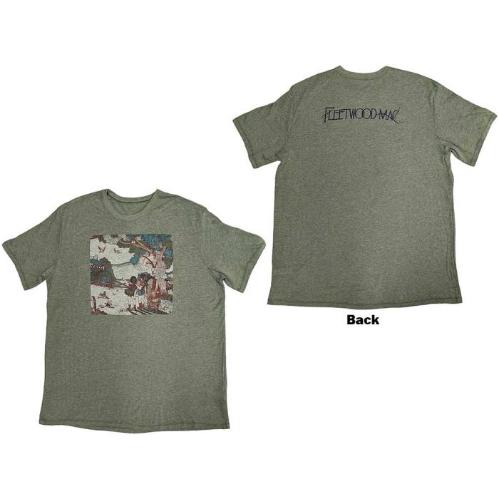 Fleetwood Mac Unisex T-Shirt: Kiln House Album Art (zelen, back print) 130823