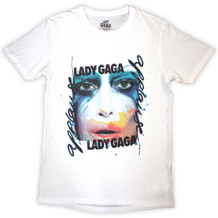 Lady Gaga Unisex T-Shirt: Artpop Facepaint (Bela) 130888