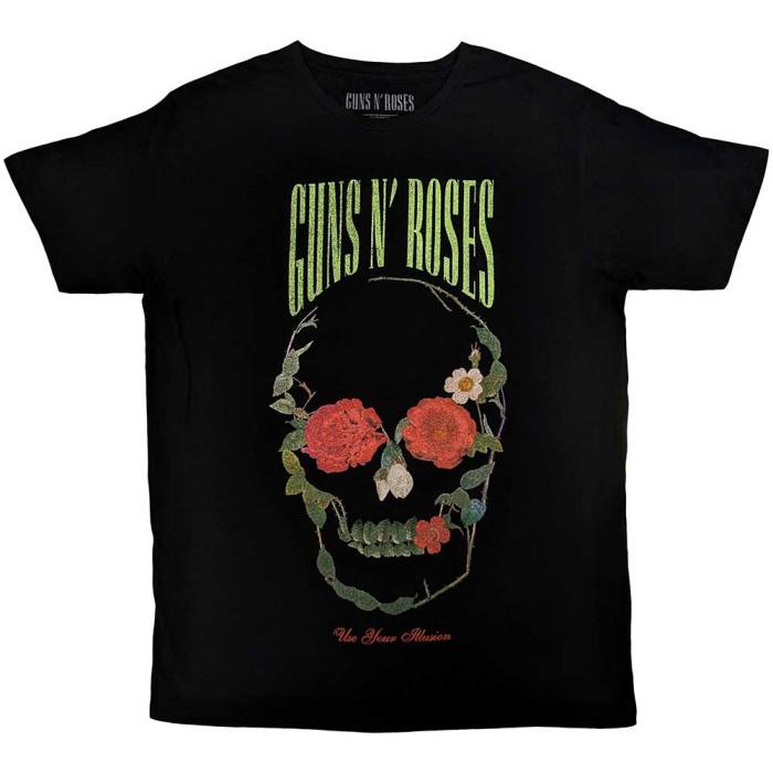 Guns N' Roses Unisex T-Shirt: Rose Skull 131067