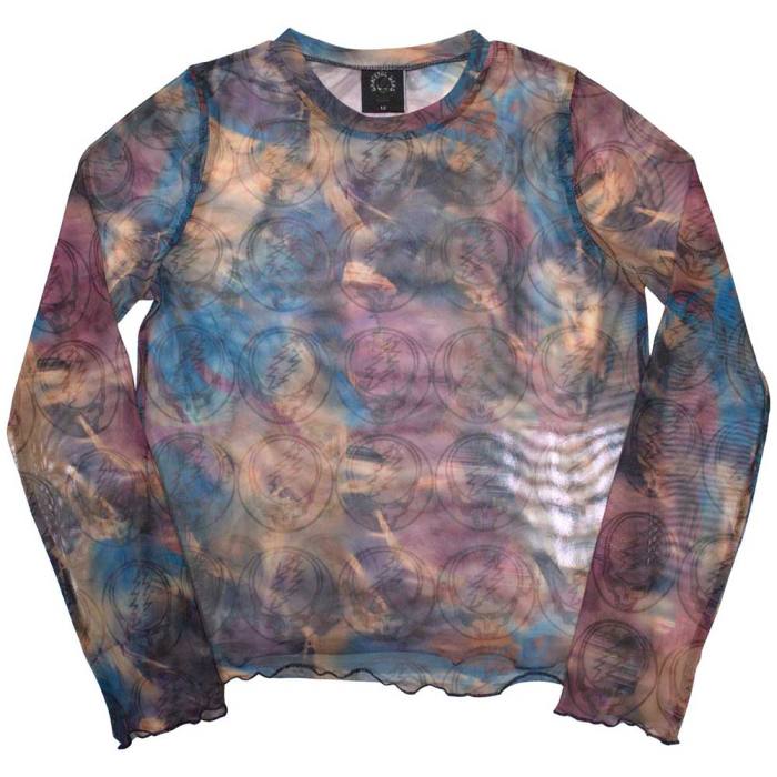 Grateful Dead Ženski Crop Top: Stealy AOP (Vijolična) 131170