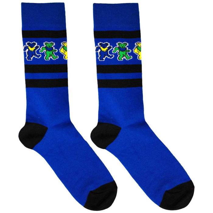 Grateful Dead Unisex Ankle Socks: Dancing Bears Stripe (UK Size 6 - 11) 131193