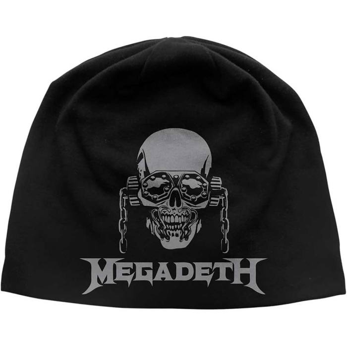 Megadeth Unisex Beanie Hat: Vic / Logo JD Print (Black) 131422