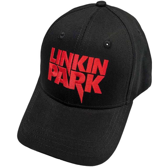 Linkin Park Unisex kapa s ščitnikom: Red Logo (črna) 131807