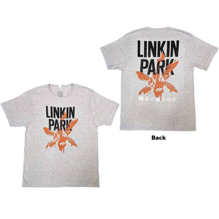 Linkin Park Uniseks T-shirt: Vojaski Simboli (Zadnji print) 131827