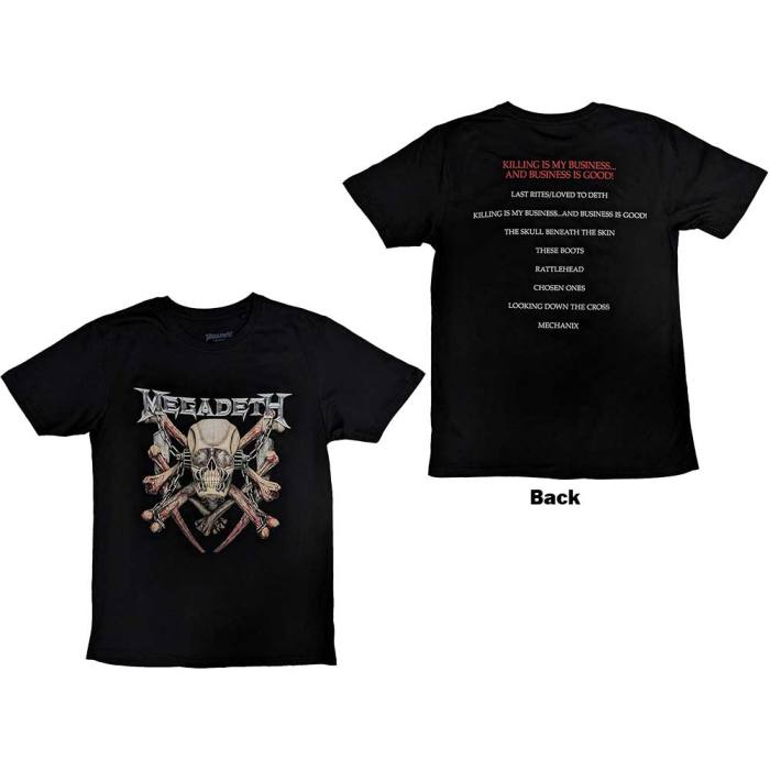 Megadeth Unisex T-Shirt: Killing Biz (Back Print) 132294