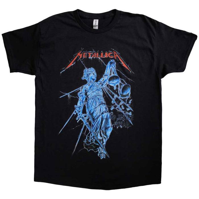 Metallica Unisex T-Shirt: Blue Justice 132325