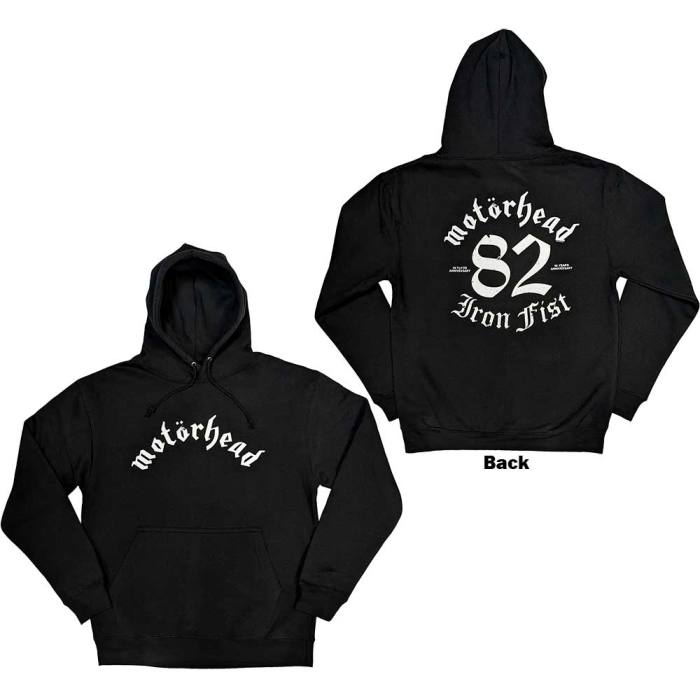 Motorhead Unisex Pullover Hoodie: Iron Fist '82 (Črna) (Zadnji tisk) 132404