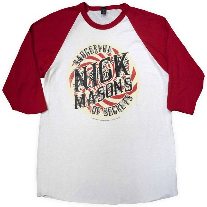 Nick Mason's Saucerful of Secrets Unisex Raglan T-Shirt: Spiral (Ex-Tour) 132756