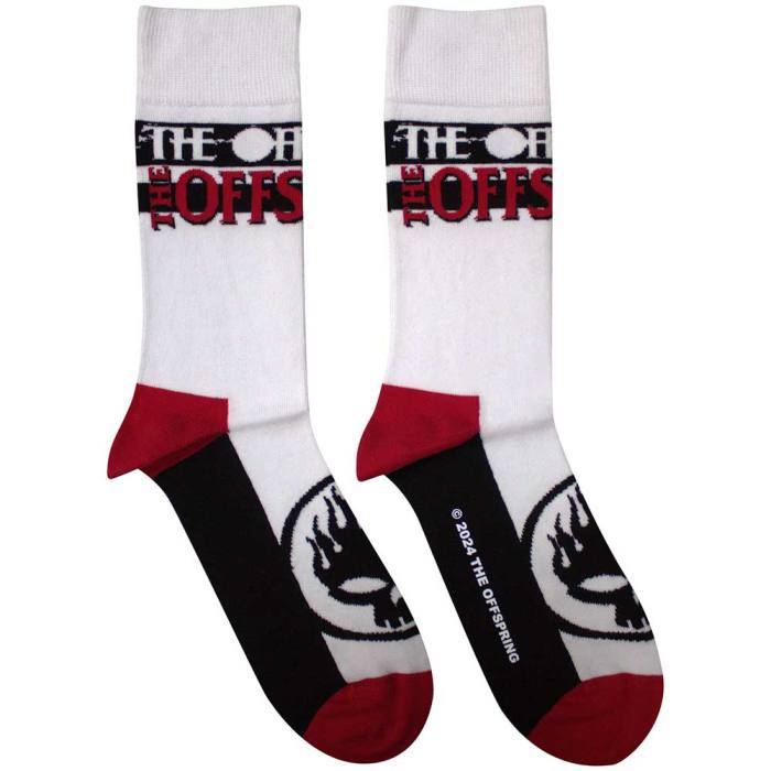 The Offspring Unisex Ankle Socks: Flaming Skull Logo 132916