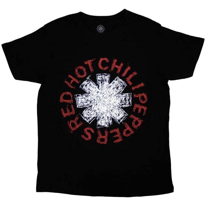 Red Hot Chili Peppers Unisex T-Shirt: Scribble Asterisk 133606