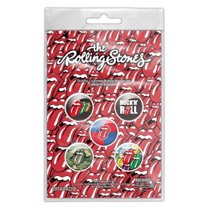 The Rolling Stones set značk Button Badge Pack Rock 'N' Roll 133638