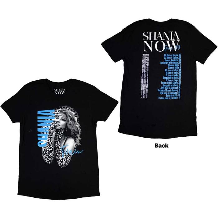Shania Twain Unisex T-Shirt: Tour 2018 Gloves Photo (Back Print & Ex-Tour) 133788