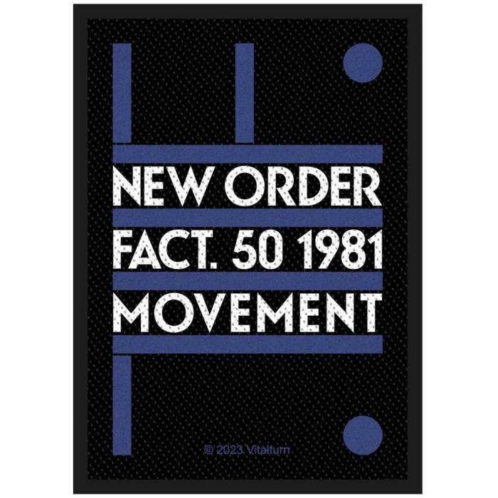 New Order Standard Woven Patch: Fact 50 134021