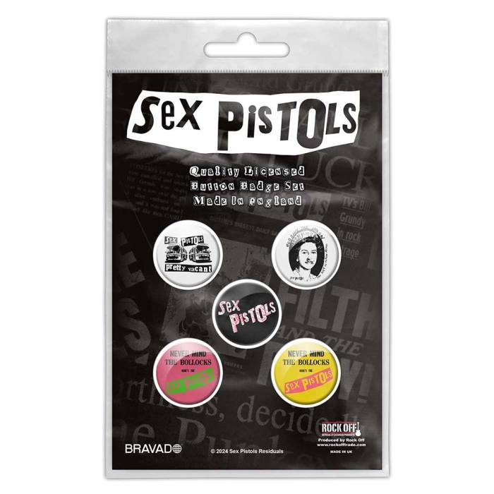 The Sex Pistols komplet gumbnih značk: Never Mind The Bollocks 134028