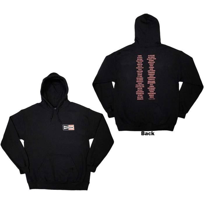 Bruce Springsteen unisex Pullover Hoodie: Tour ’23 Champion (črn, hrbtni potisk) 134045