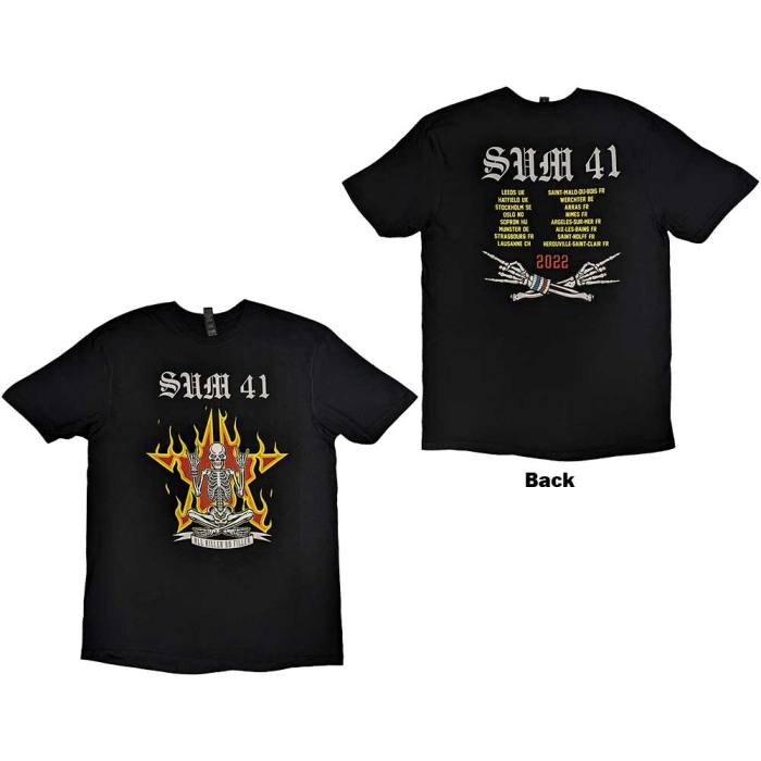 Sum 41 Unisex T-Shirt: AKNF Skeleton European Tour 2022 134396