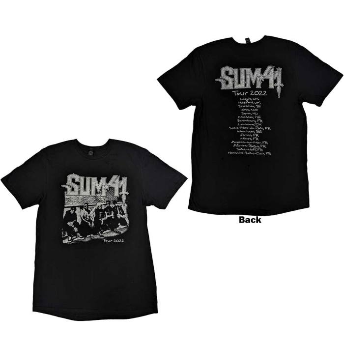 Sum 41 Unisex T-Shirt: Band Photo European Tour 2022 134406