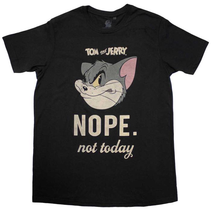 Tom & Jerry Unisex T-shirt: Not Today (Črna) 134456