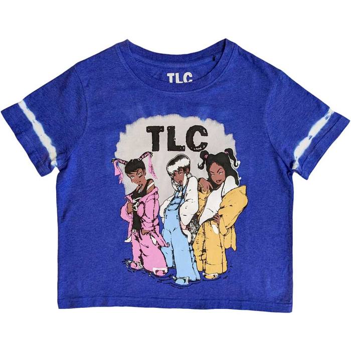 TLC Unisex Crop Top: Cartoon (Modra) (Wash Collection) 134463