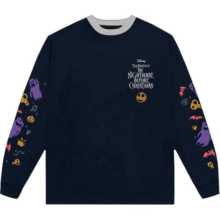 The Nightmare Before Christmas Unisex Long Sleeve T-Shirt: Ghouls (Embellished) 134532