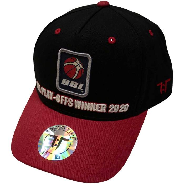 Tokyo Time unisex kapa s ščitnikom British Basketball League Play-Offs Winner 2020 (črno-rdeča) 134655