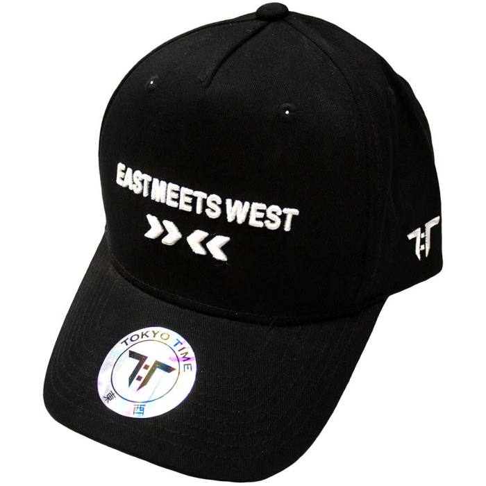 Tokyo Time Unisex Baseball Cap: East Meets West (Black) 134656