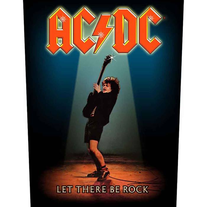 Našitek AC/DC Let There Be Rock hrbtni 135759