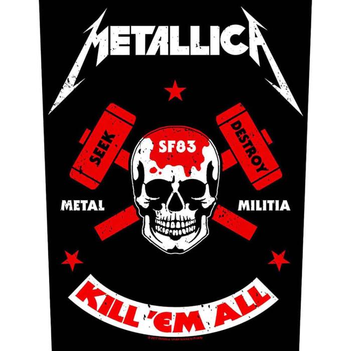 Našitek Metallica hrbtni Metal Militia 135782