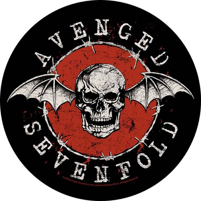Distressed Skull – našitek veliki hrbtni Avenged Sevenfold 135832