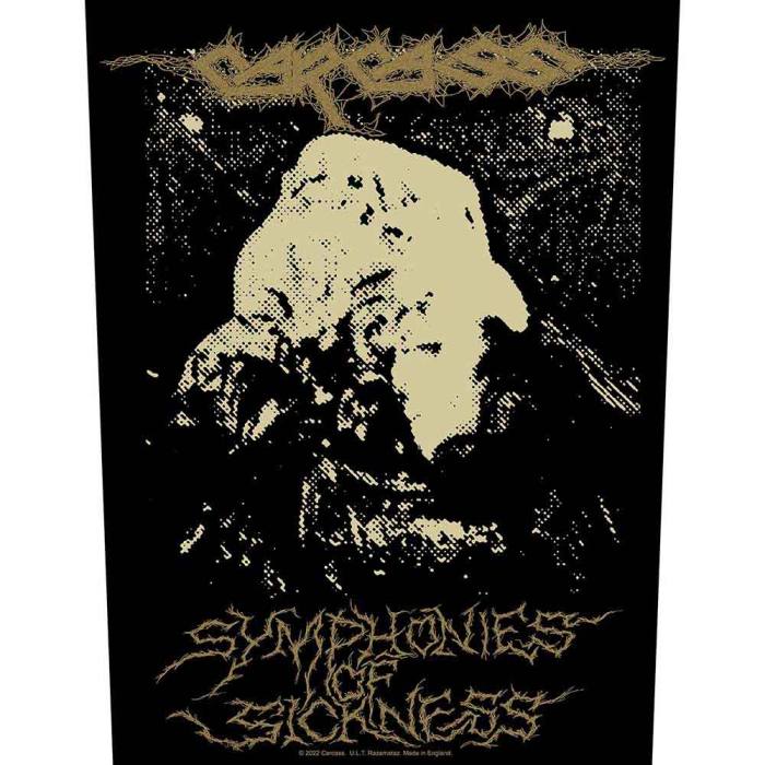 Našitek Veliki Hrbtni Carcass - Symphonies Of Sickness 135845