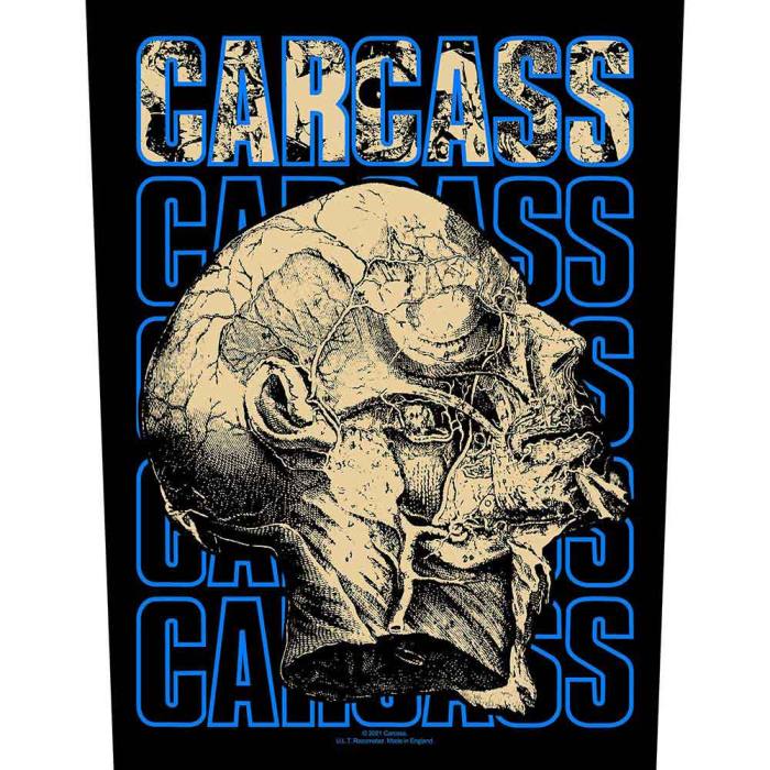 Našitek Veliki Hrbtni Carcass - Necro Head 135846