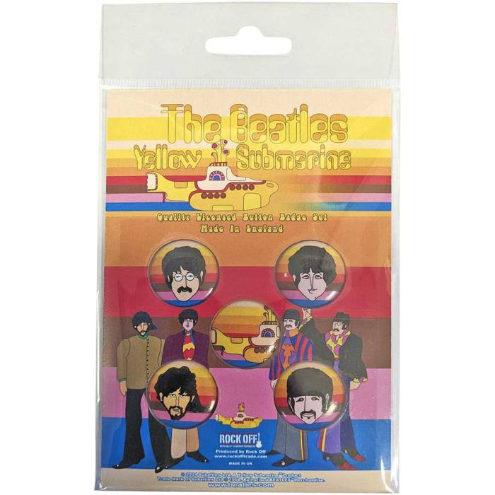 The Beatles Button Badge Pack: Yellow Submarine Portrait 135020
