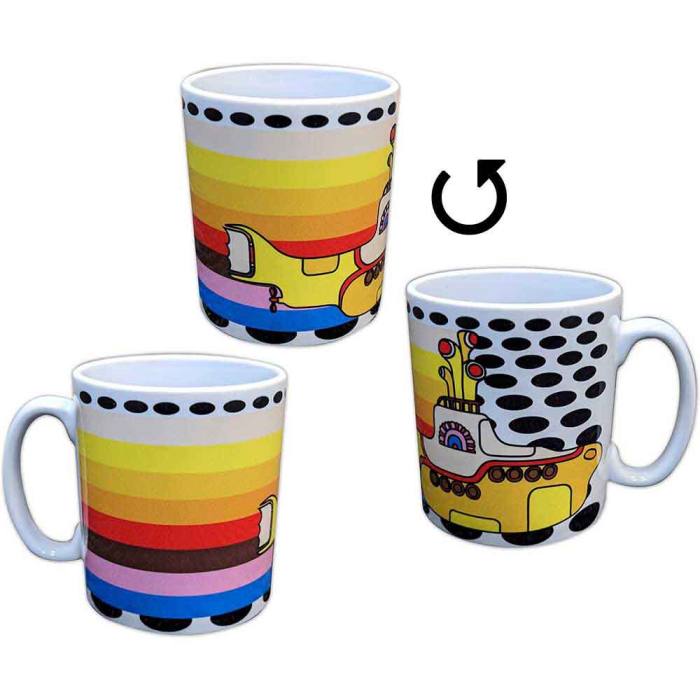 The Beatles Unboxed Mug: Yellow Submarine Coloured Stripes (White) 135031