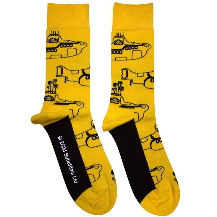 The Beatles Unisex Ankle Socks: Sub Outline Repeat 135032